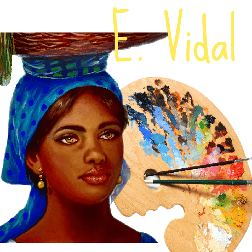 Pintor Dominicano E.Vidal pintura costumbrista Dominicana  Foto 7211497-3.jpg