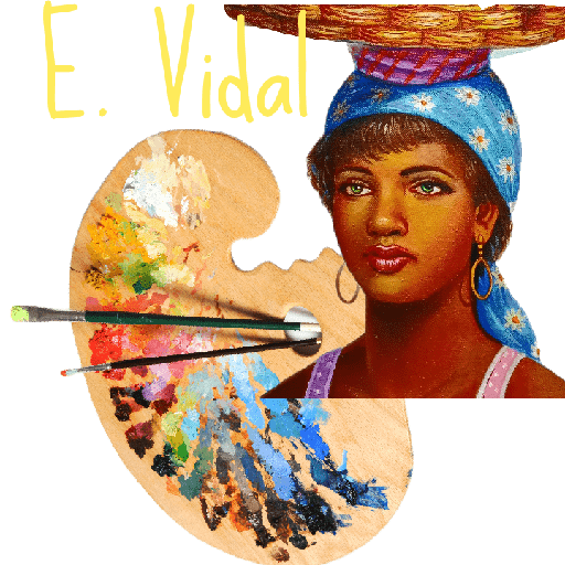 Pintor Dominicano E.Vidal pintura costumbrista Dominicana  Foto 7211497-4.jpg