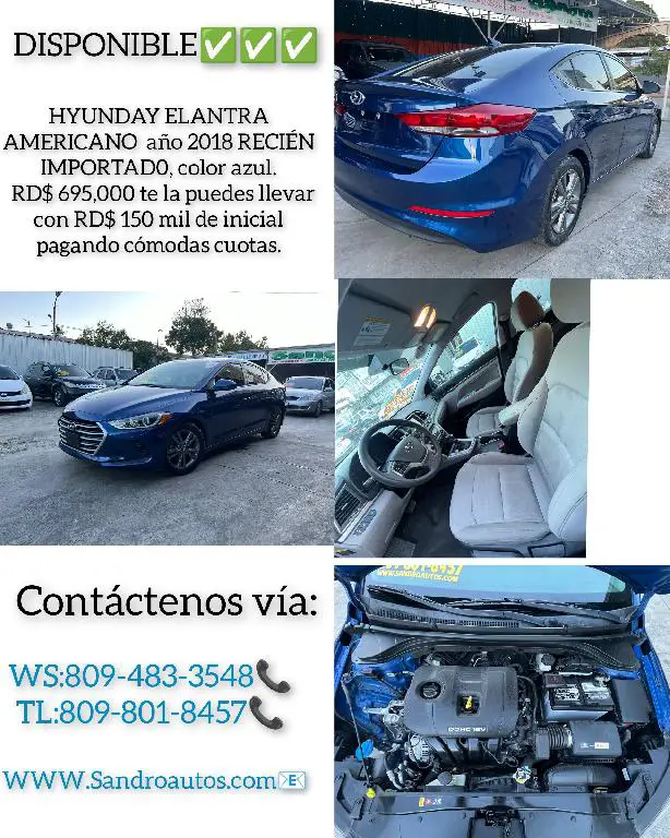 En venta HYUNDAI ELANTRA AMERICANO 2018 Foto 7211538-1.jpg