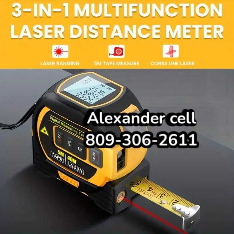 Laser Tape Measure 3 In 1 Digital Tape Measure High Precision Laser Ra Foto 7211888-4.jpg