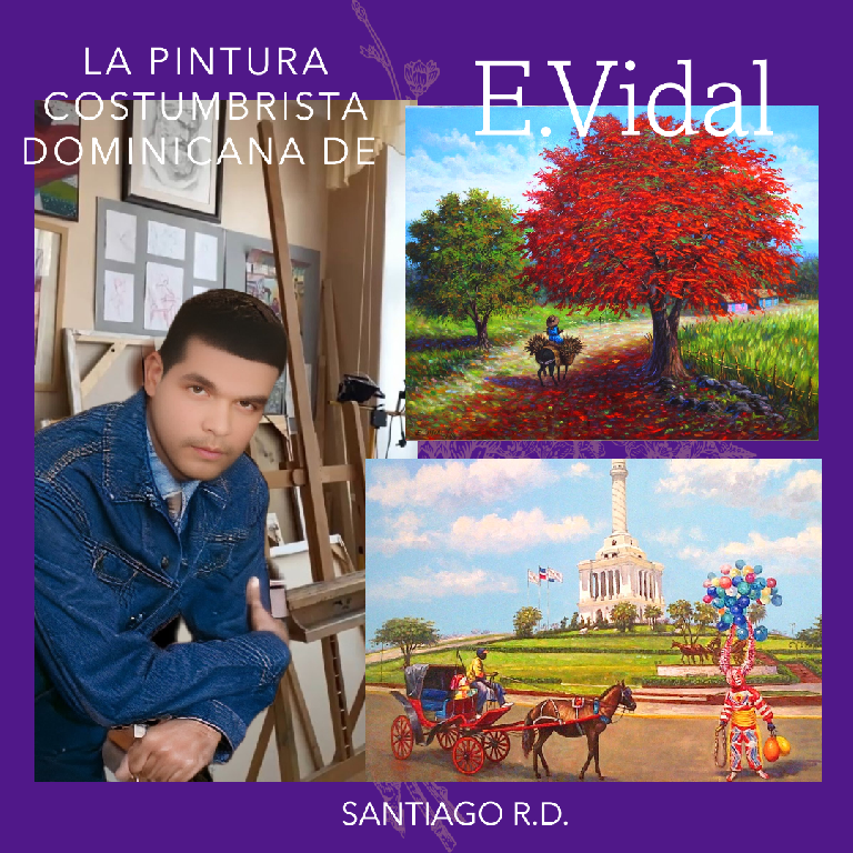 Pintor Dominicano cuadro Costumbrista Obra De Arte E.vidal Foto 7213208-Y1.jpg