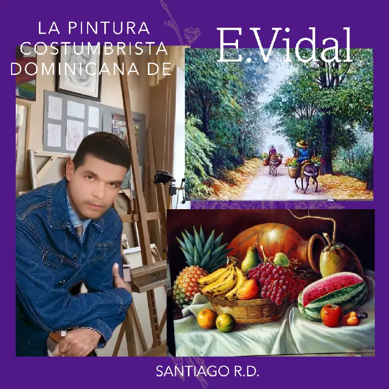 Pintor Dominicano cuadro Costumbrista Obra De Arte E.vidal Foto 7213208-p1.jpg