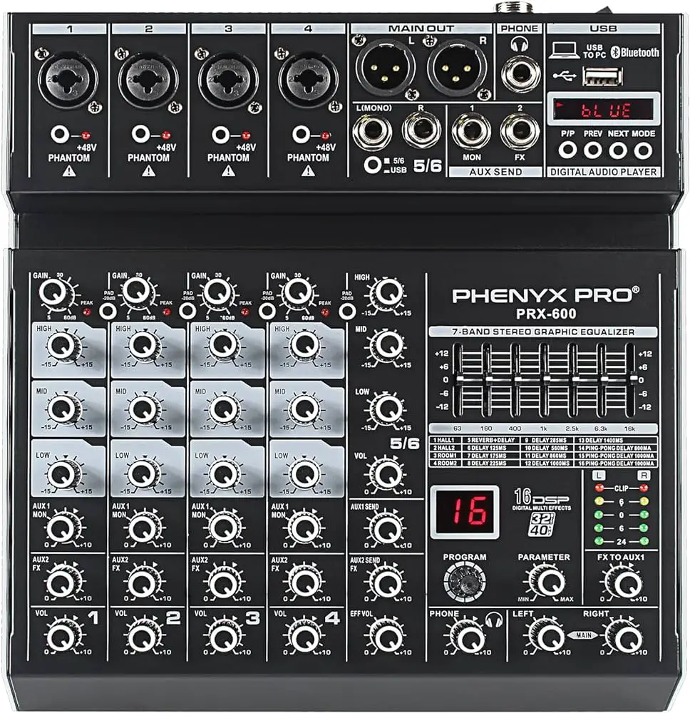 Mezclador de Audio Phenyx PRX-600 Foto 7215288-3.jpg