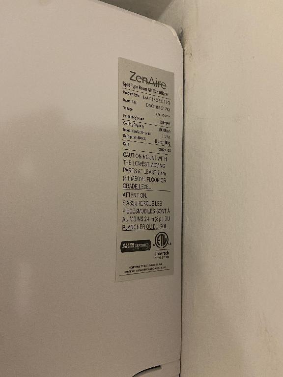 Aire Acondicionado Marca ZENAIRE 18000 BTU Inverter. Usado-Como Nuevo Foto 7215888-3.jpg