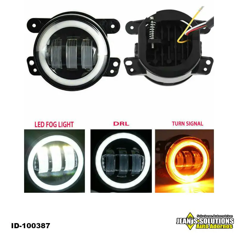 HALOGENOS JEEP WRANGLER 07-17 C/DRL BLANCO JS Foto 7217611-1.jpg