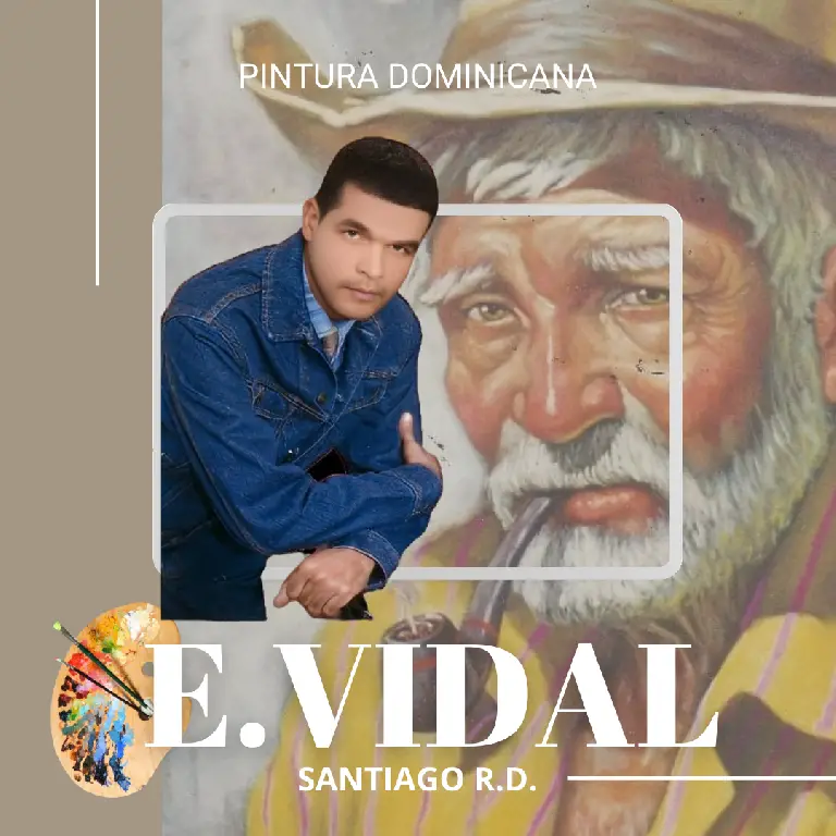 Pintor Dominicano cuadro Costumbrista Obra De Arte E.vidal Foto 7217907-1.jpg