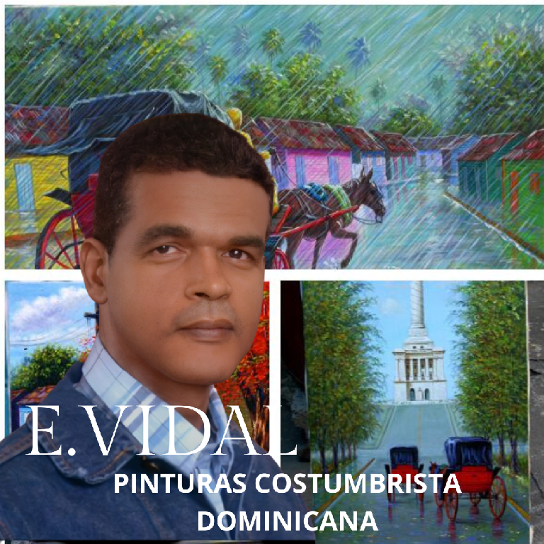 Pintor Dominicano cuadro Costumbrista Obra De Arte E.vidal Foto 7217907-5.jpg