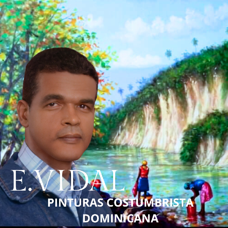 Pintor Dominicano cuadro Costumbrista Obra De Arte E.vidal Foto 7217907-6.jpg