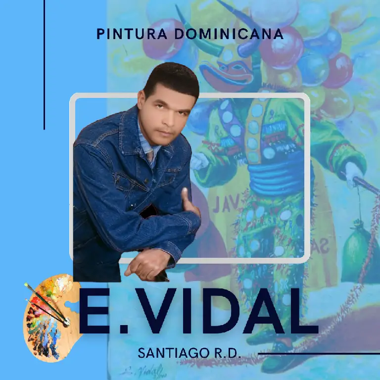 Pintor Dominicano cuadro Costumbrista Obra De Arte E.vidal Foto 7217908-3.jpg