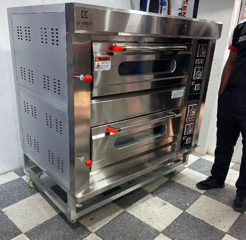 Horno cocina industrial de doble cabina para carnes pan pizza reposter Foto 7218369-2.jpg