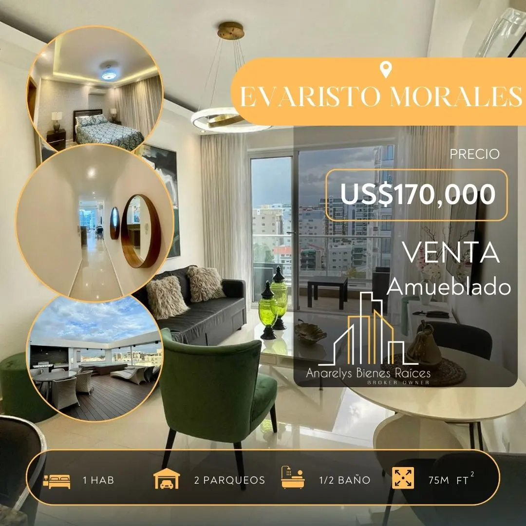 Apartamento Amueblado en Venta En Evaristo Morales 1-Hab 2-Parq DN Foto 7219314-6.jpg