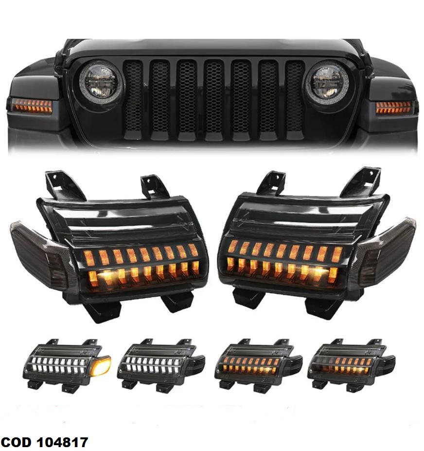 MICAS P/GUARD LED JEEP WRANGLER JL 18 - JEEP GLADIADOR JT 20 SMOKE JS Foto 7219323-1.jpg