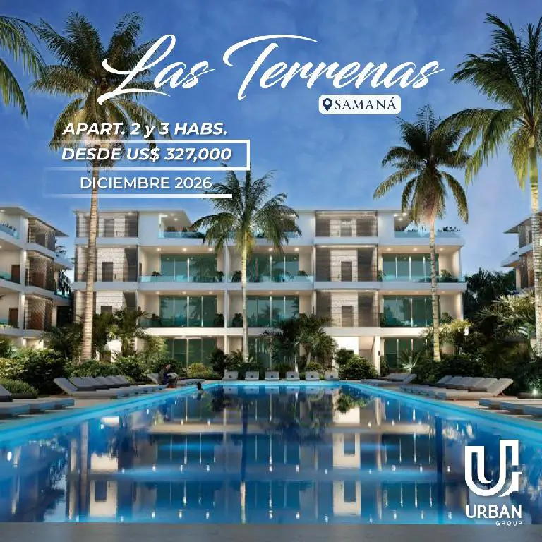 Apartamentos de 2 y 3 Habitaciones Frente a Playa Las Terrenas Foto 7220341-3.jpg