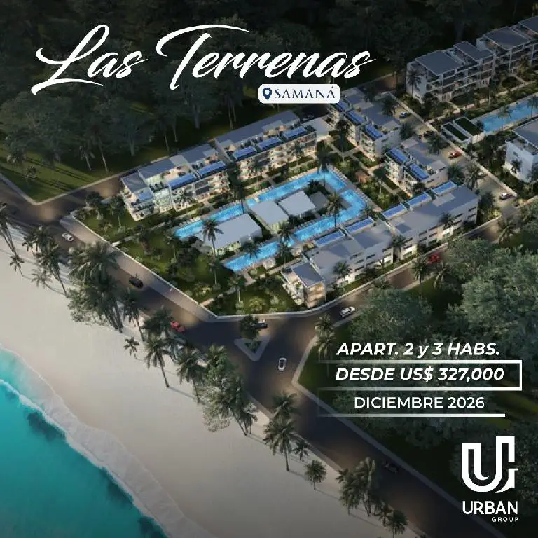 Apartamentos de 2 y 3 Habitaciones Frente a Playa Las Terrenas Foto 7220341-4.jpg