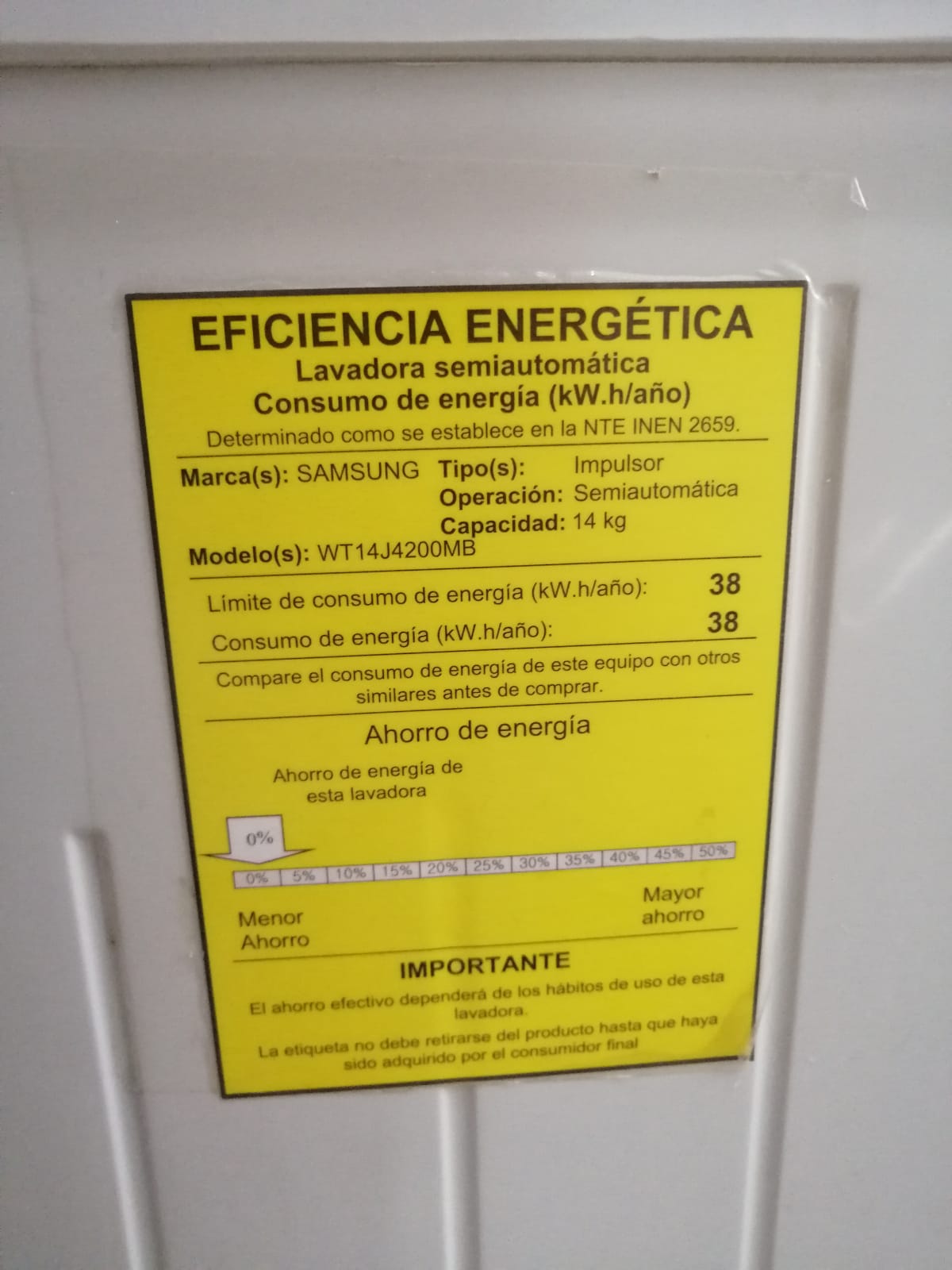 Lavadora Semiautomática Samsung WT14J4200MB de 14 Kg Blanca Foto 7220682-7.jpg