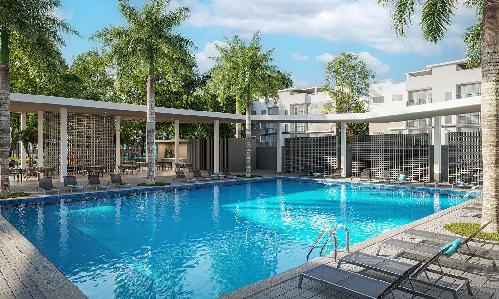 Apartamentos en planos con piscina desde 51000 dolares en santo doming Foto 7221127-1.jpg