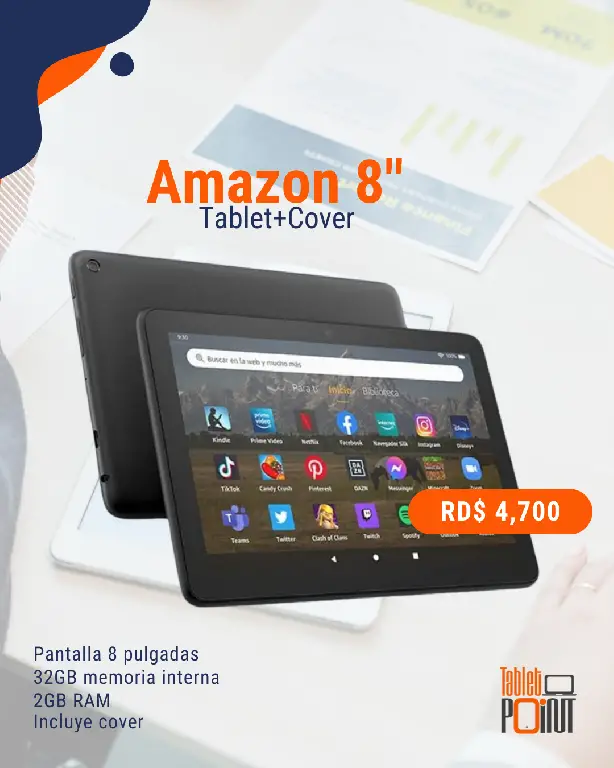 AMAZON FIRE 8 - CON COVER FUERA DE CAJA en Santo Domingo DN Foto 7221319-X1.jpg