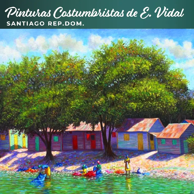 PINTOR DOMINICANOPINTURA COSTUMBRISTA OBRA DE ARTE E.VIDAL Foto 7221854-7.jpg