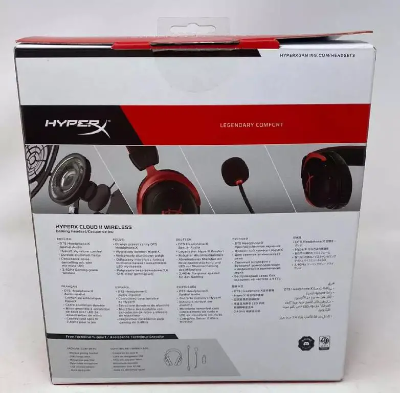 Headset HyperX Cloud II Wireless Bluetooth Gaming PS5/PS4 PlayStation Foto 7225045-4.jpg