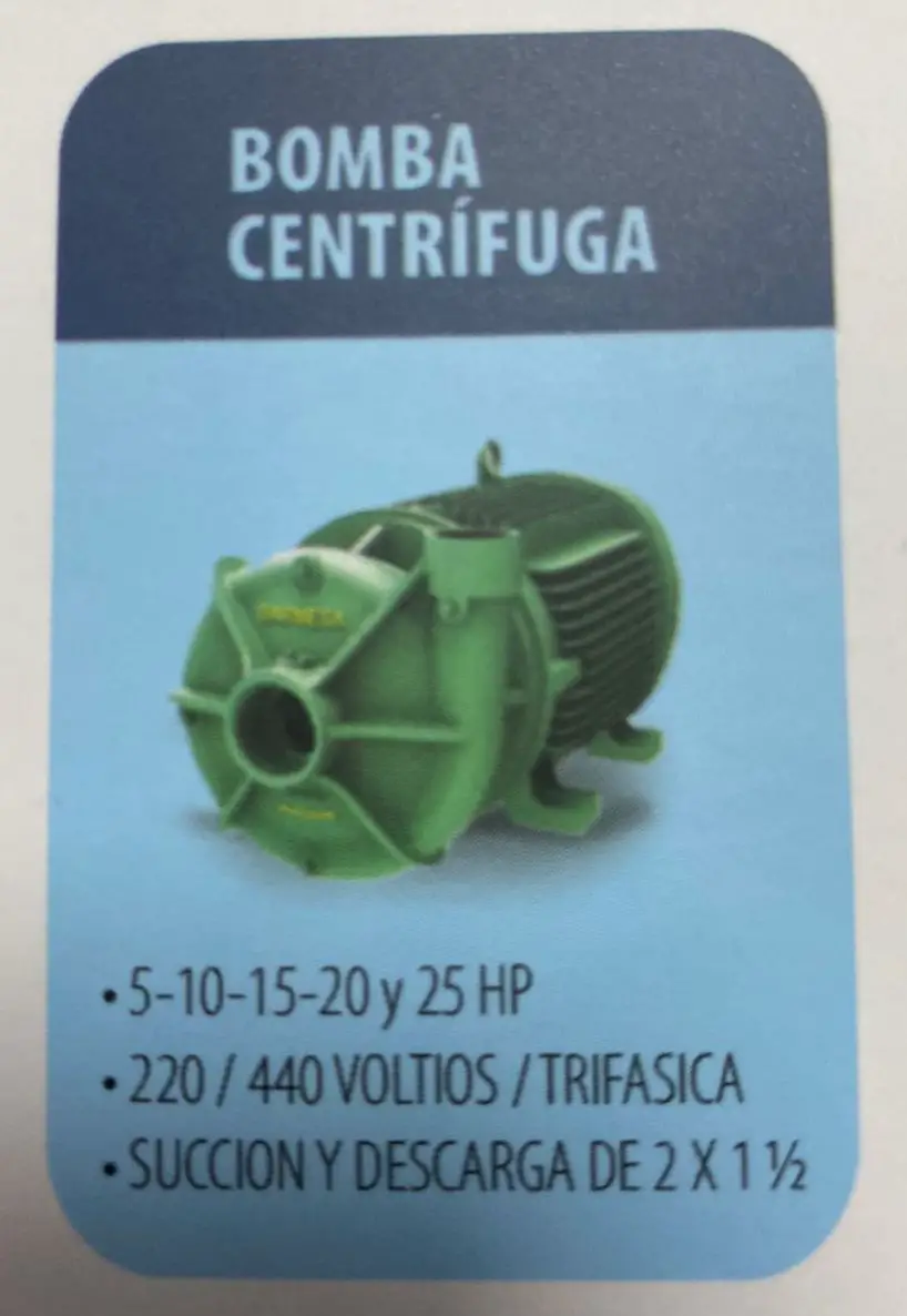 BOMBA CENTRIFUGA 5101520 Y 25HP 220V/440v TRIFASICA SUCCION Y DESCARGA Foto 7225877-1.jpg