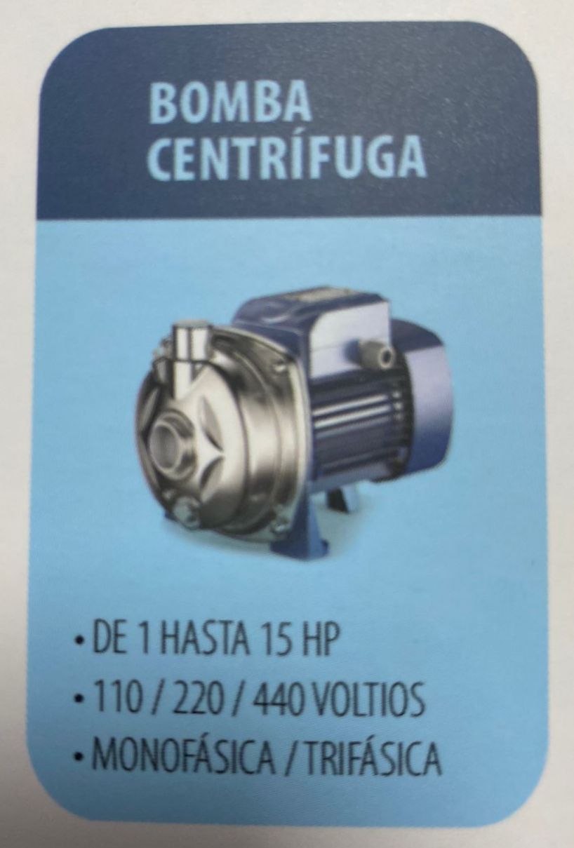 BOMBA CENTRIFUGA 1 HASTA 15 HP 110/220/440V MONOFASICA/TRIFASICA Foto 7225878-1.jpg