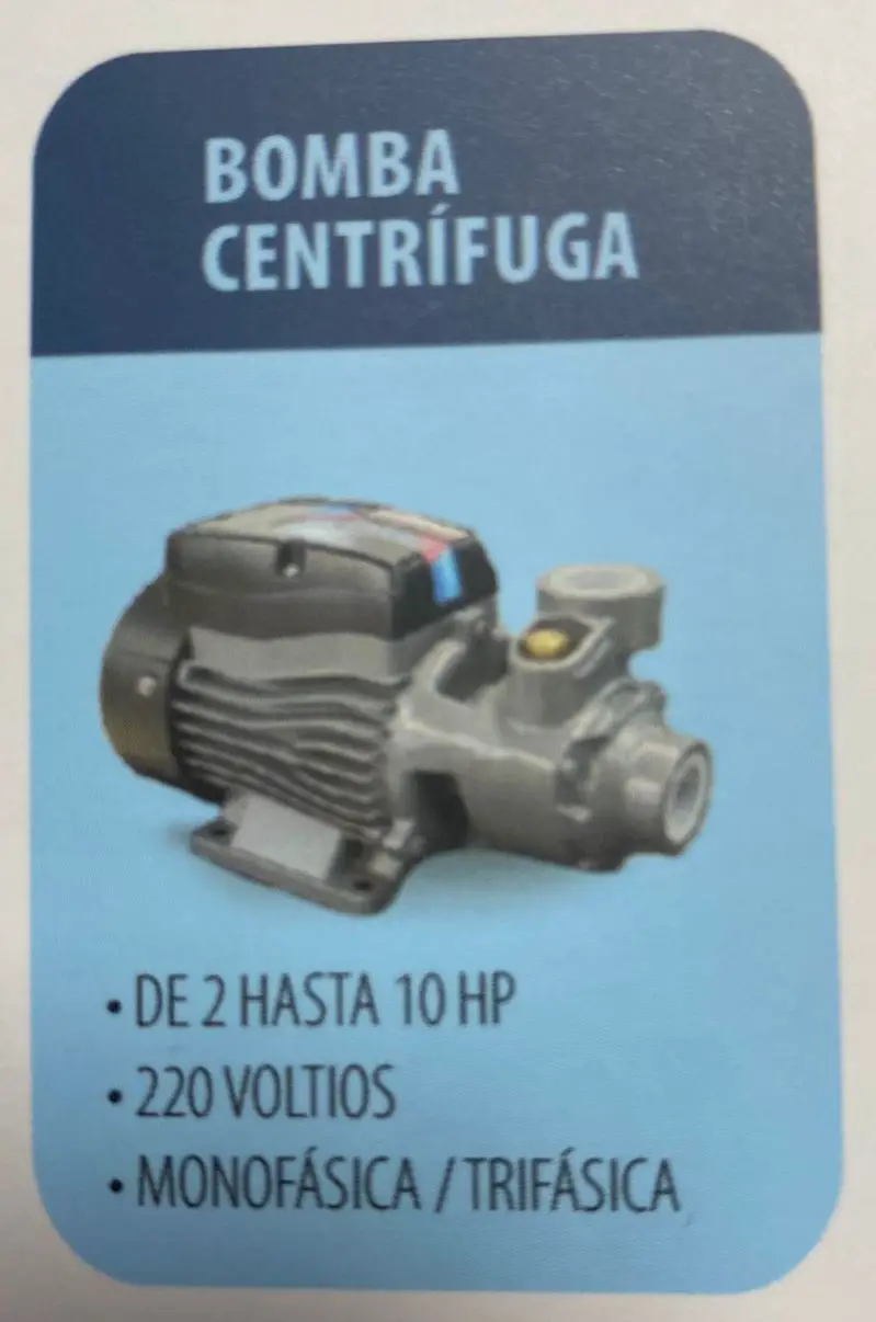 BOMBA CENTRIFUGA 2 HASTA 10 HP 220V MONOFASICA TRIFASICA Foto 7225880-1.jpg