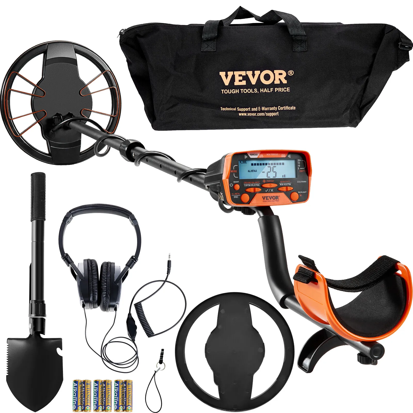 DETECTOR DE METALES VEVOR CON ACCESORIOS A PRUEBA DE AGUA NUEVO Foto 7226642-1.jpg