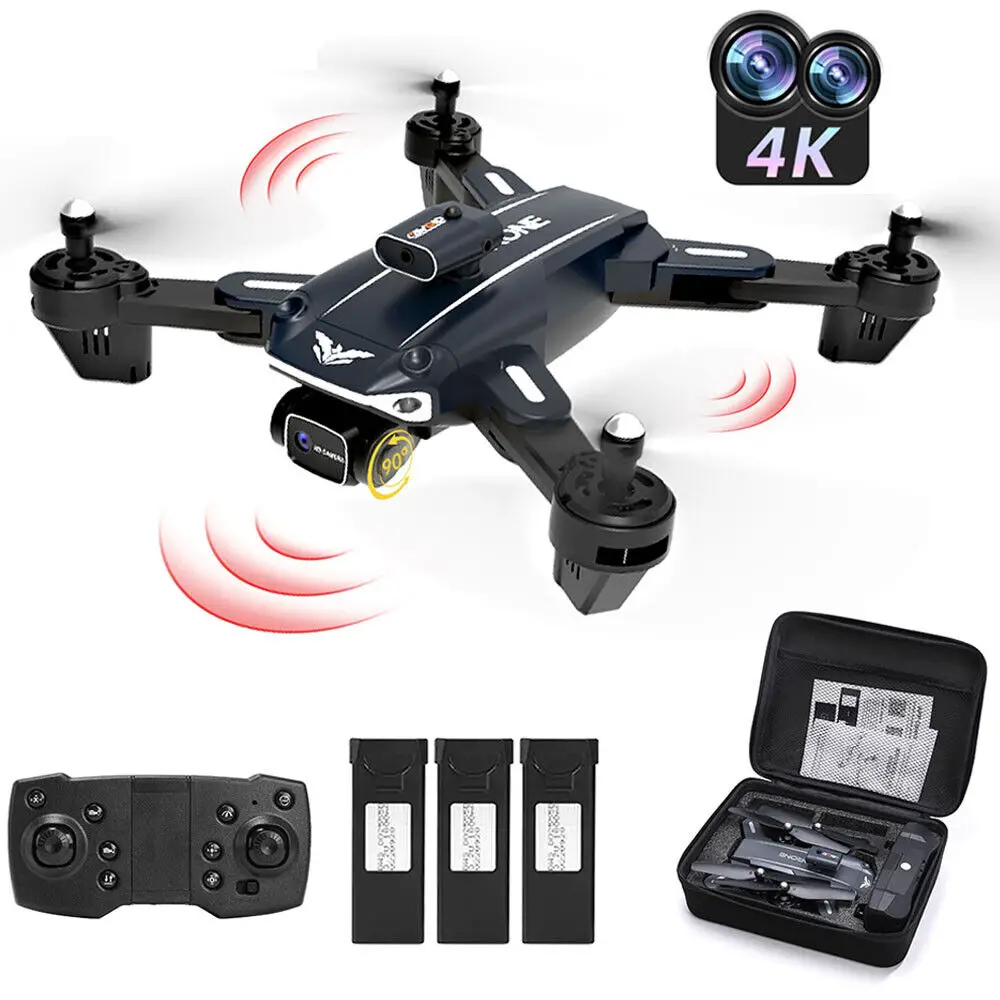 DRONES D89 CON SENSOR ANTICHOQUE Y DOBLE CAMARA 4K CON 2 BATERIAS NUEV Foto 7226864-8.jpg