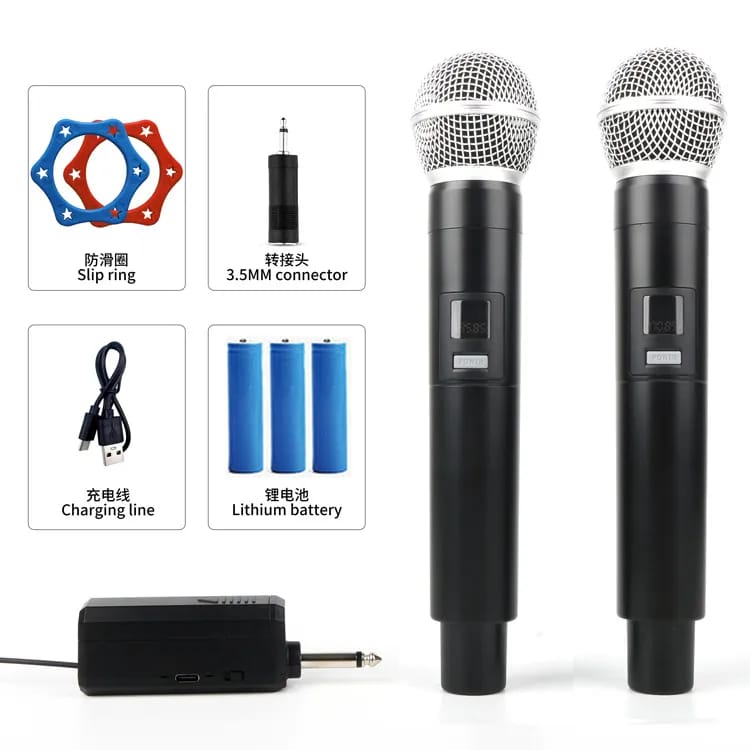Microfono profesional inalámbrico doble recargables  Foto 7227360-1.jpg