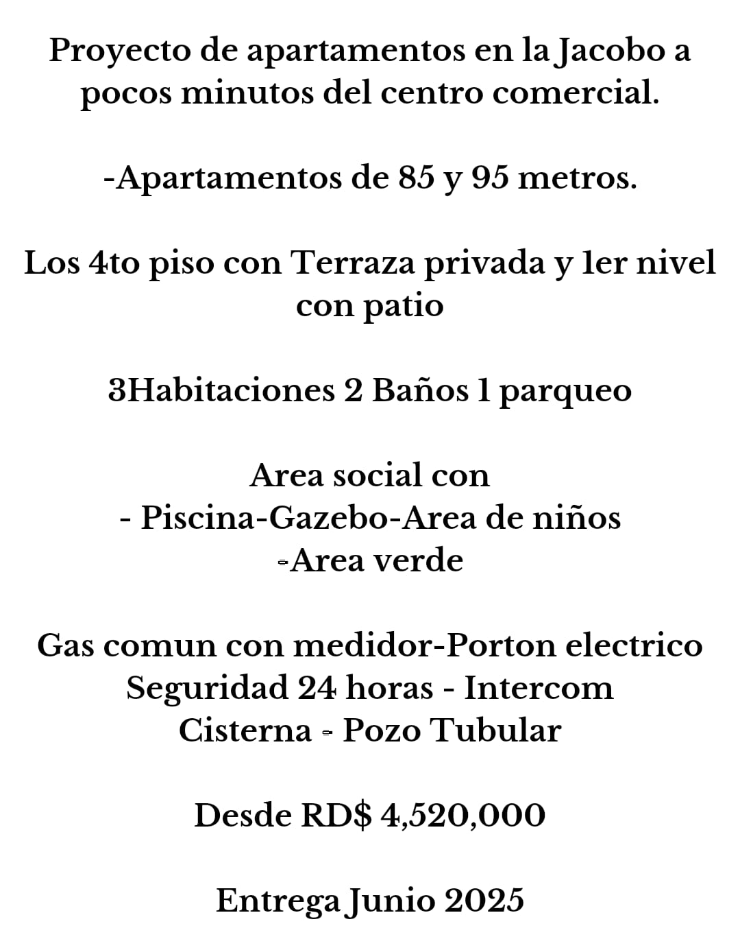 Proyecto en la Jacobo Majluta Próximo al Parque Mirador Norte Foto 7227867-1.jpg