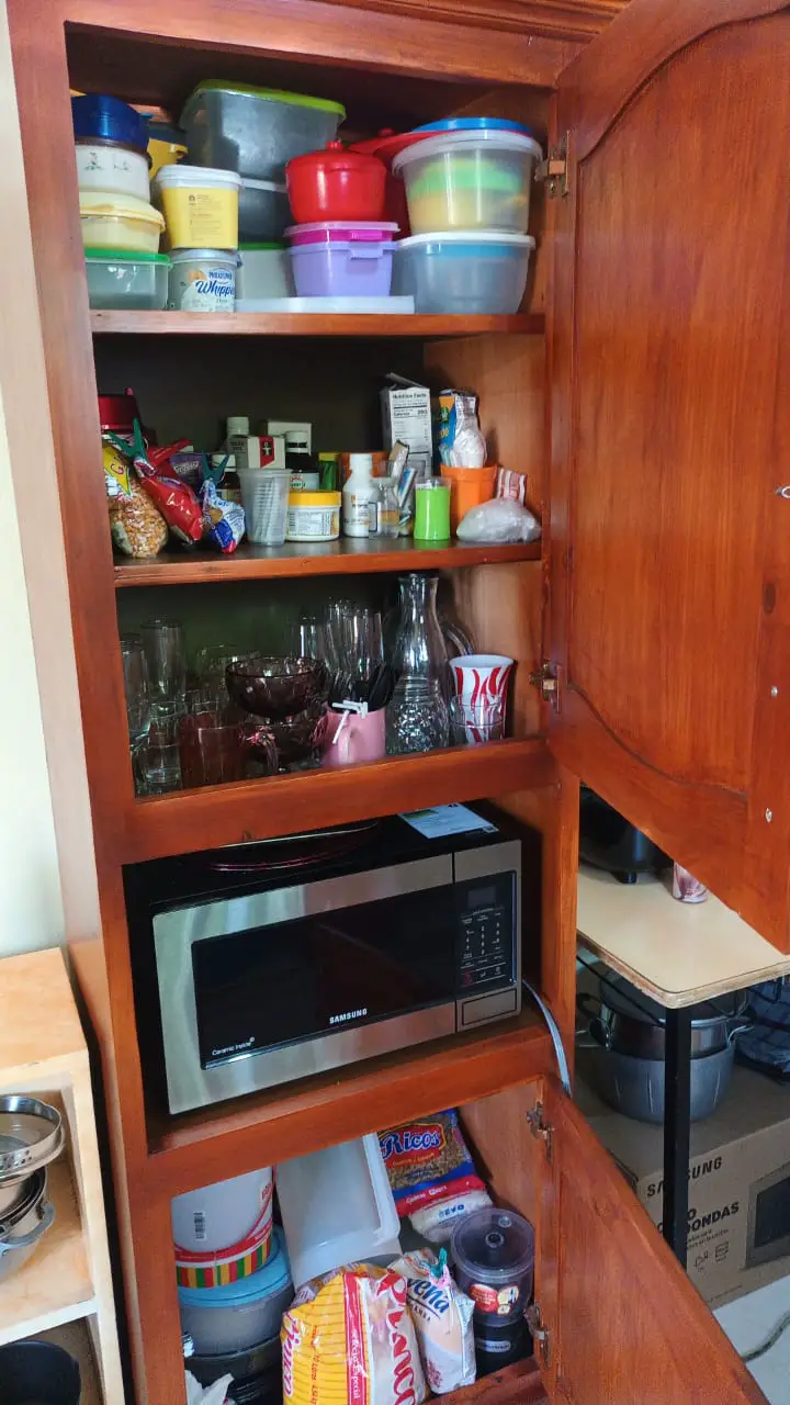 Mueble para microonda en madera  ideal para organizar tus alimentos  Foto 7228066-1.jpg