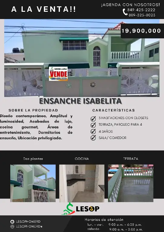 Se Vende Lujosa Amplia y Moderna Casa en el Ensanche Isabelita  Foto 7228669-1.jpg