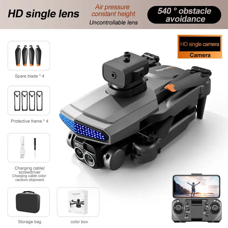 DRONES D6 AIR CON DOBLE CAMARA 4K CON 2 BATERIAS SENSON ANTICHOQUE NUE Foto 7228943-2.jpg