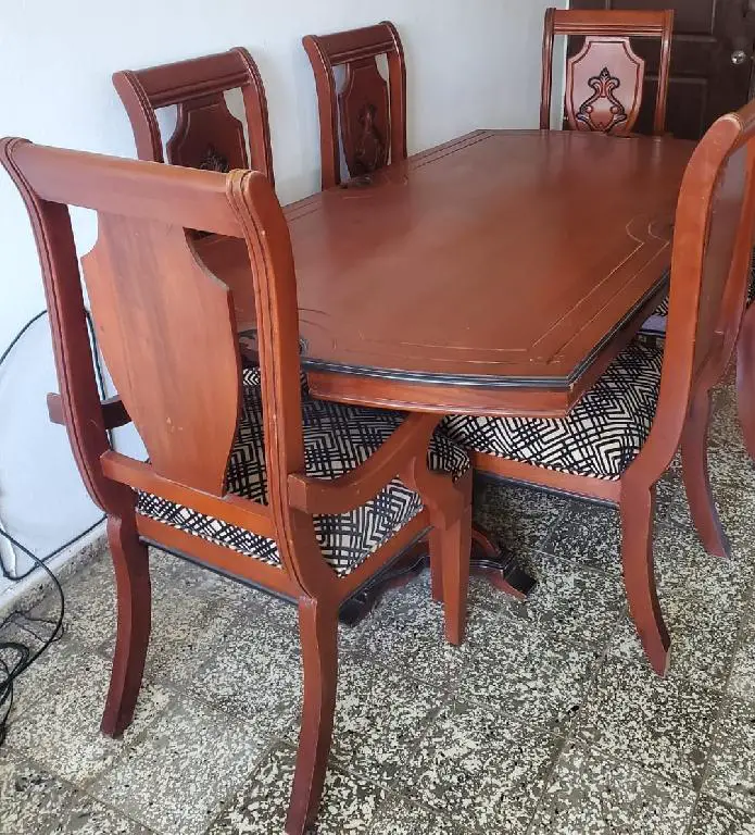 comedor matilde 6/s caoba en Santo Domingo Este Foto 7229476-3.jpg