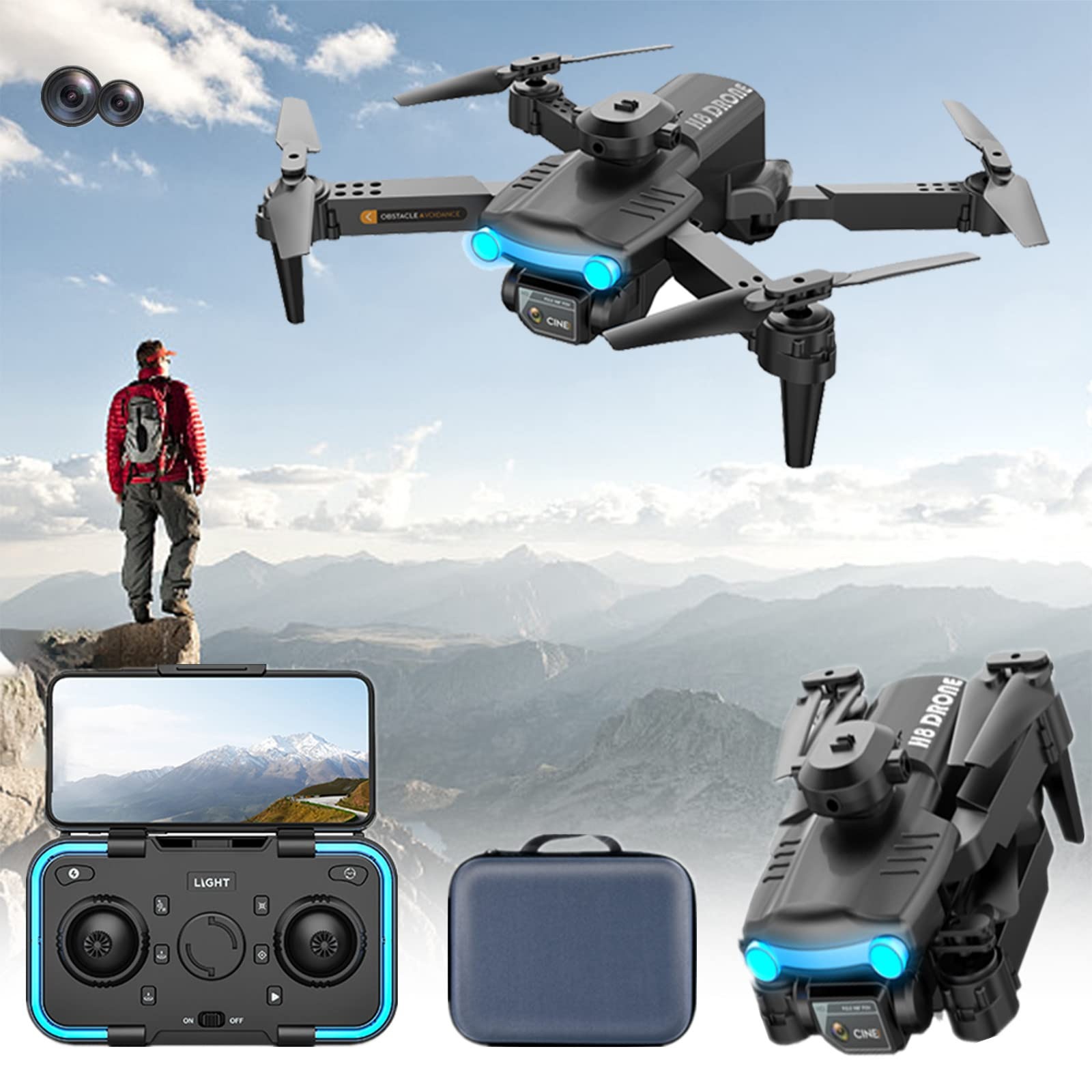 Drone con cámara 8K plegable con control remoto  MY-7209 Foto 7230601-2.jpg