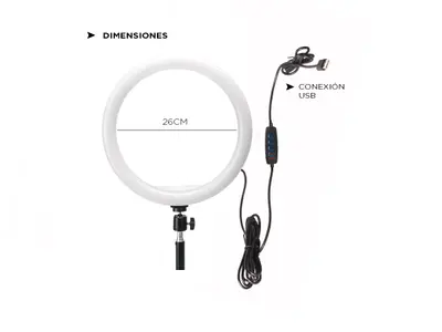 Aro Iluminador Led  26cm 10 Ring Light Celular Outlet Foto 7231000-3.jpg