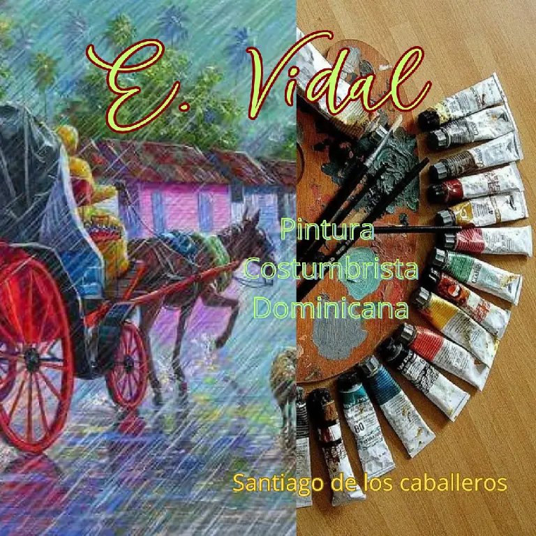 PINTOR DOMINICANOPINTURA COSTUMBRISTA OBRA DE ARTE E.VIDAL Foto 7231561-2.jpg