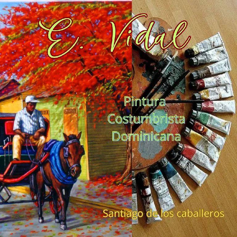 PINTOR DOMINICANOPINTURA COSTUMBRISTA OBRA DE ARTE E.VIDAL Foto 7231561-5.jpg