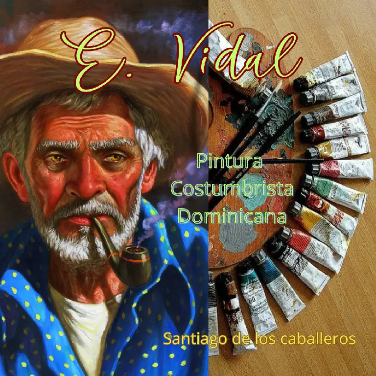 PINTOR DOMINICANOPINTURA COSTUMBRISTA OBRA DE ARTE E.VIDAL Foto 7231561-6.jpg