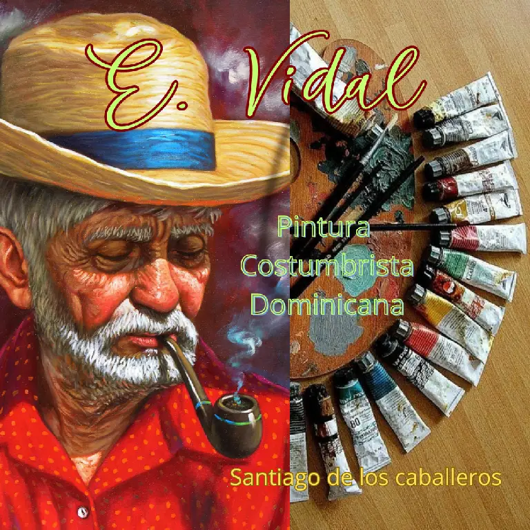PINTOR DOMINICANOPINTURA COSTUMBRISTA OBRA DE ARTE E.VIDAL Foto 7231561-7.jpg