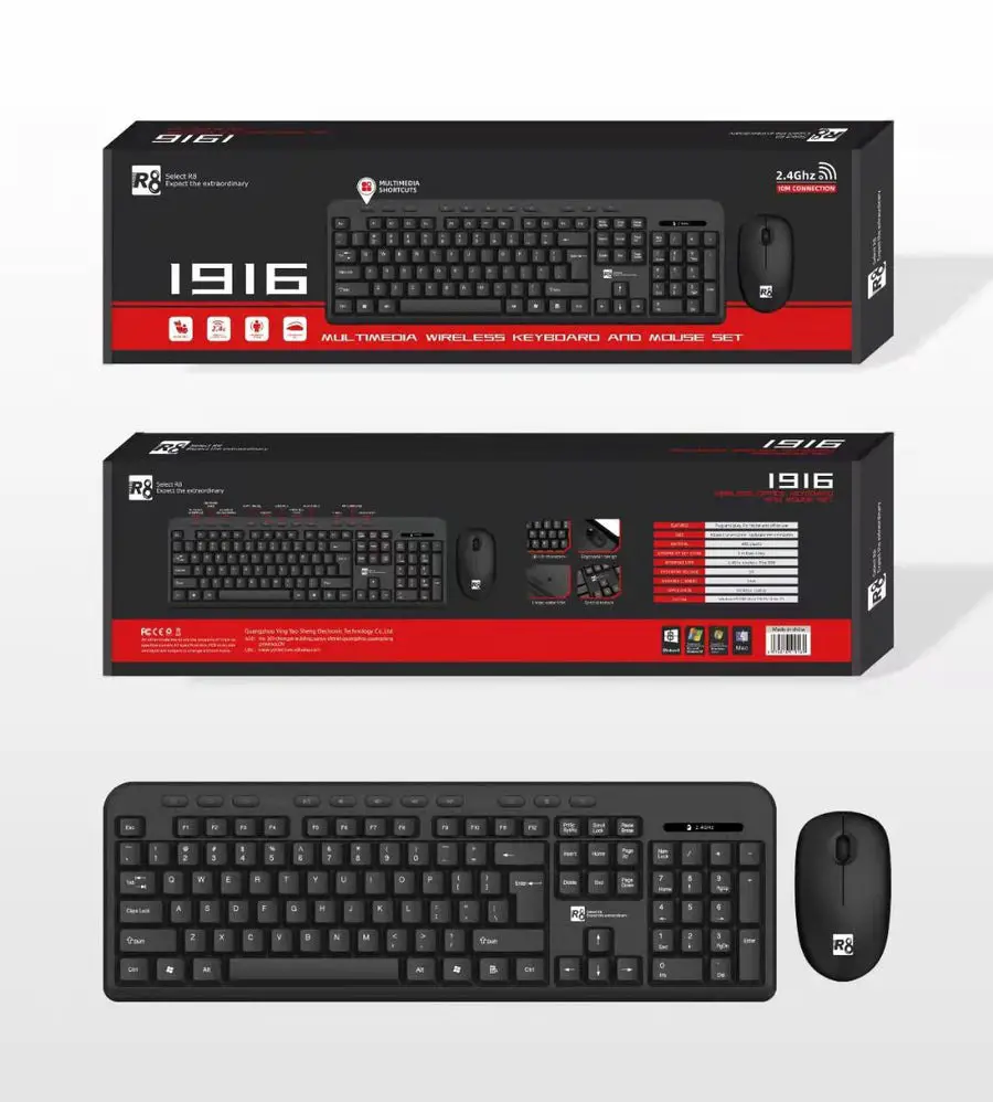 TECLADO Y MOUSE INALAMBRICO R8 1916 JACL-KMS19 Foto 7231916-1.jpg