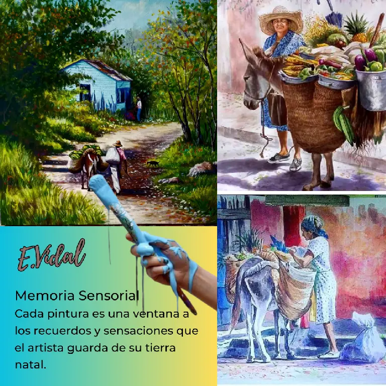 PINTOR DOMINICANOPINTURA COSTUMBRISTA OBRA DE ARTE E.VIDAL Foto 7232168-5.jpg