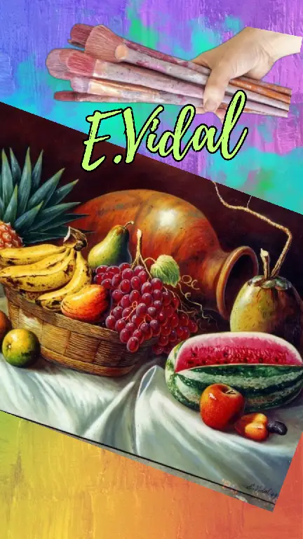 Pintor Dominicano cuadro Costumbrista Obra De Arte E.vidal Foto 7232182-5.jpg