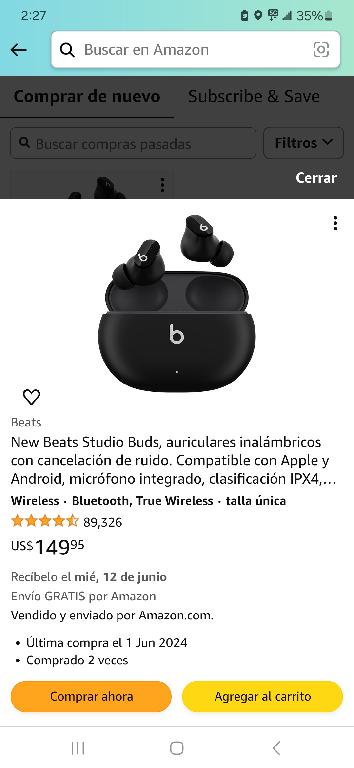 Audifonos Beats Studio BudsNUEVOSORIGINALESCAJA SELLADA Foto 7232286-2.jpg