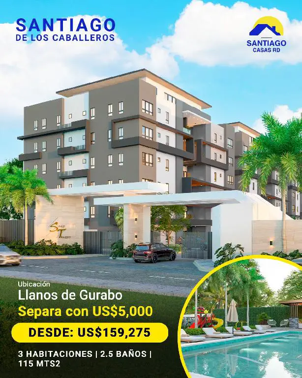 SAHIR TOWER Modernos Apartamentos en Llanos de Gurabo Santiago  Foto 7232672-1.jpg