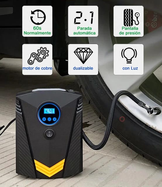 bomba de compresor de Aire portátil para coche Digital de 150 PSI Infl Foto 7232933-4.jpg