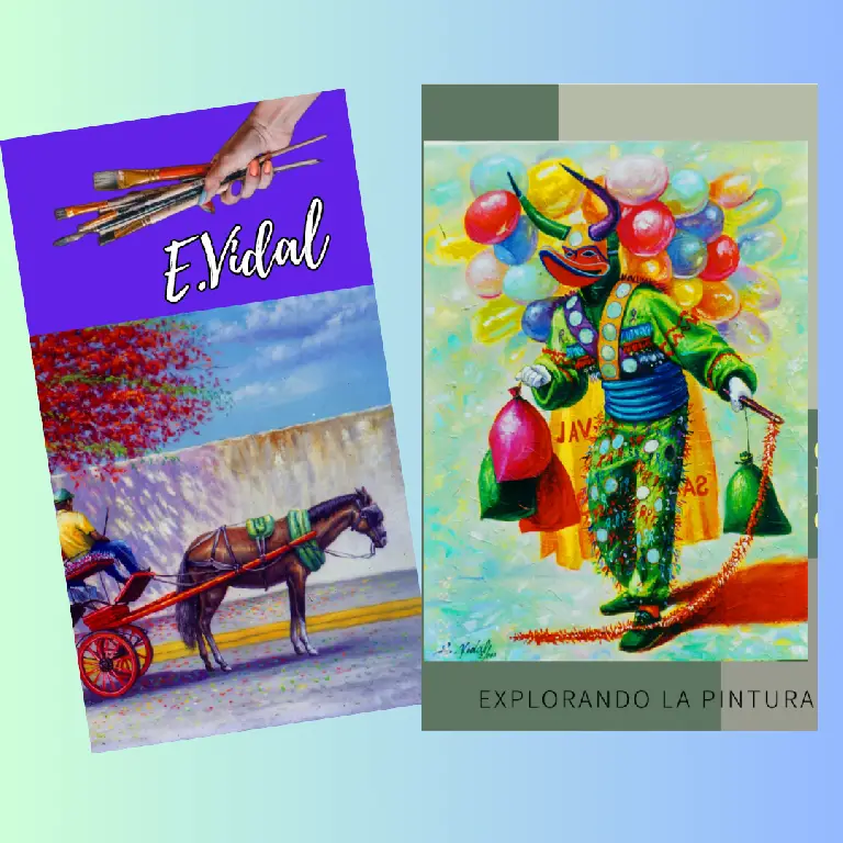 pintor dominicano cuadro costumbrista obra de arte e.vidal Foto 7233837-2.jpg