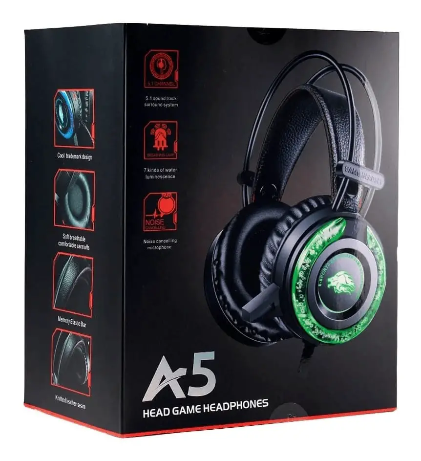 Audífono gamer A5 RGB  en Santo Domingo Este Foto 7234026-1.jpg