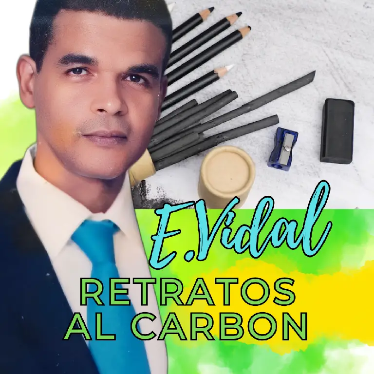 PINTOR DOMINICANO E.VIDAL RETRATOS A LAPIZ CARBON  Foto 7234395-3.jpg