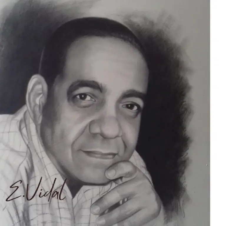 PINTOR DOMINICANO E.VIDAL RETRATOS A LAPIZ CARBON  Foto 7234395-7.jpg